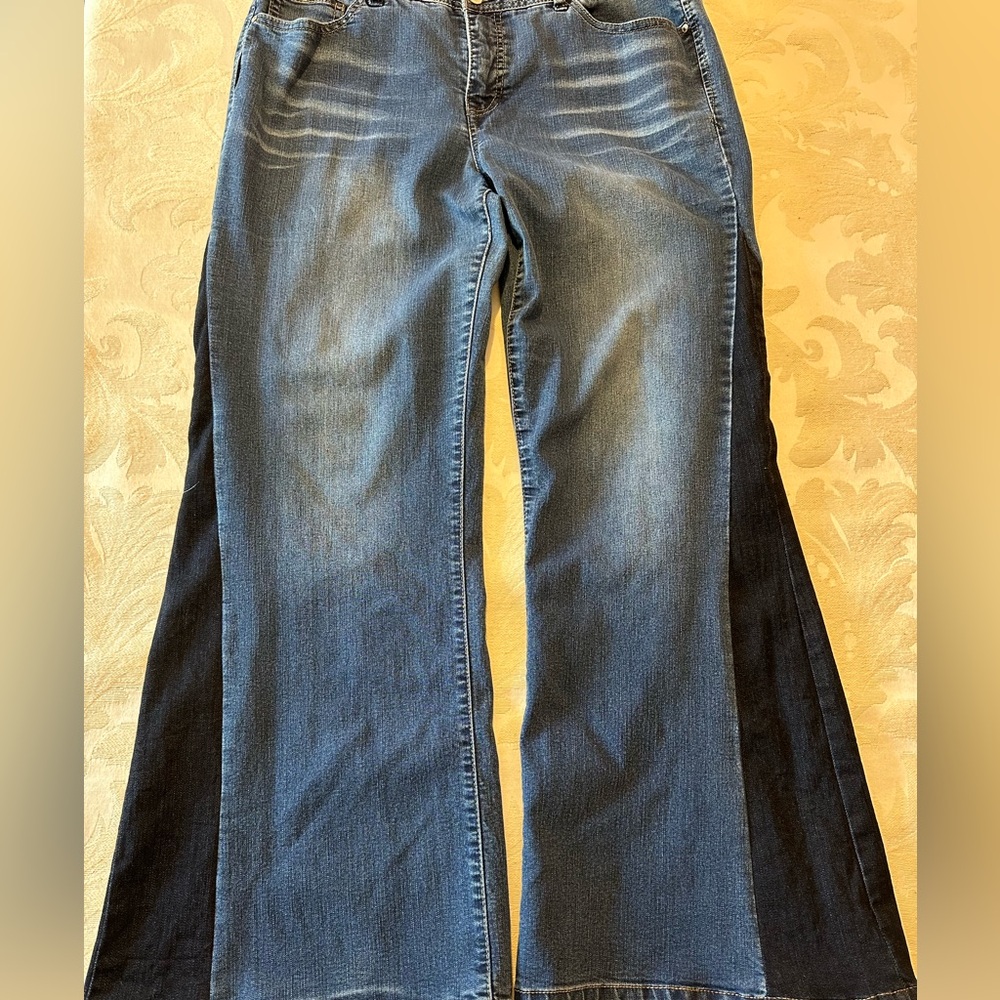 Angels Dark Blue Flared Denim Jeans
